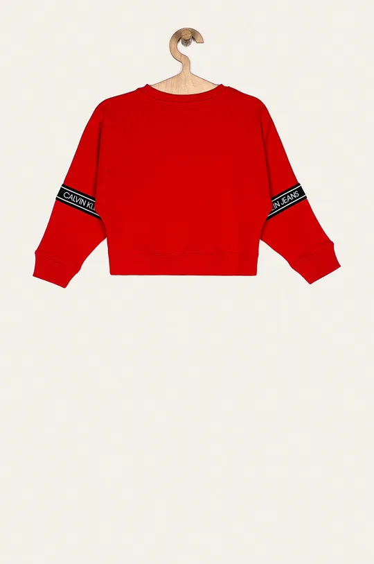 Calvin Klein Jeans - Detská mikina 104-176 cm červená