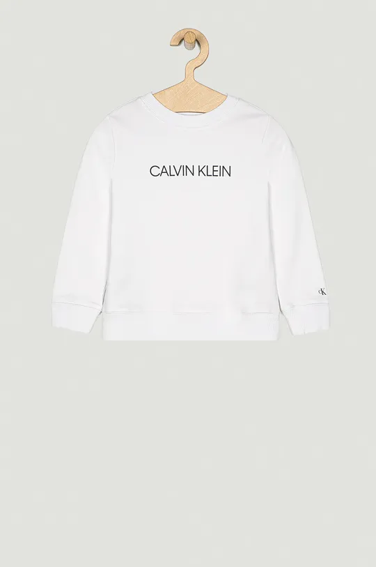 biela Calvin Klein Jeans - Detská bavlnená mikina 104-176 cm Detský