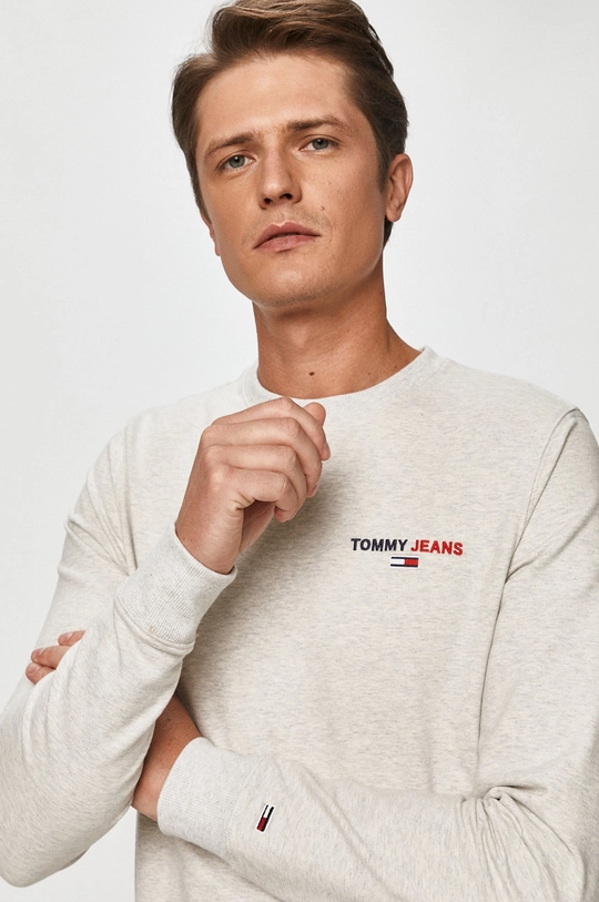 sivá Tommy Jeans - Mikina Pánsky