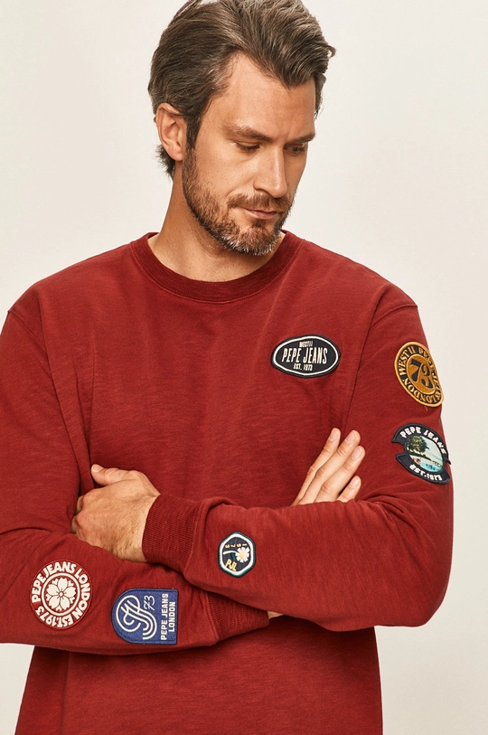 burgundia Pepe Jeans - Felső Isidro Férfi