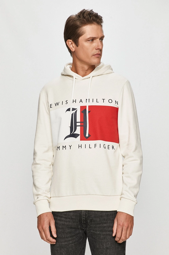 biela Tommy Hilfiger - Mikina x Lewis Hamilton Pánsky