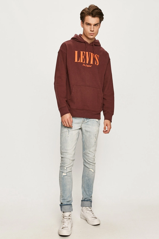 Levi's - Bluza bawełniana czerwony