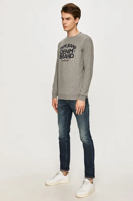 Pepe Jeans - Хлопковая кофта Harrison серый