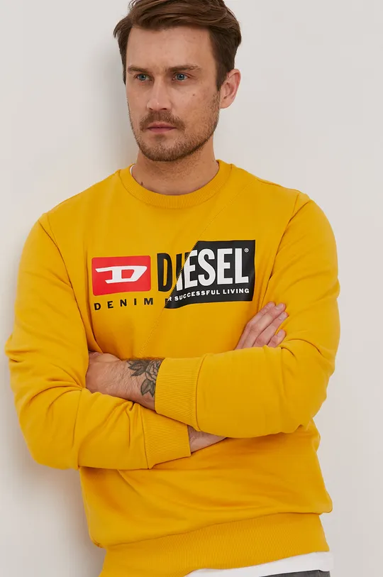 pomarańczowy Diesel - Bluza Męski