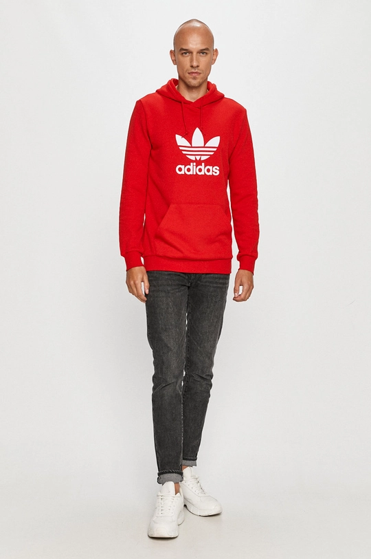 adidas Originals - Bavlnená mikina GD9924 červená