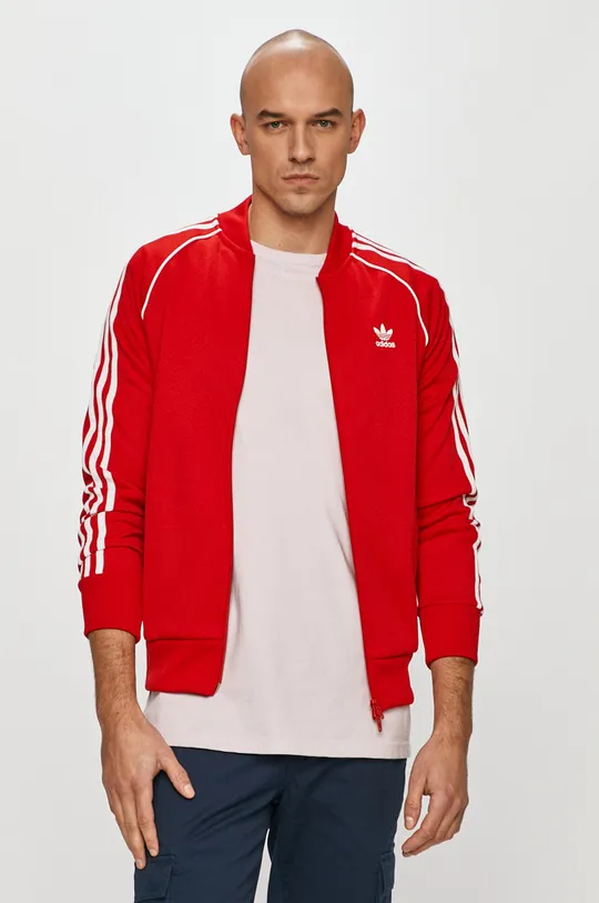czerwony adidas Originals - Bluza GF0196 Męski