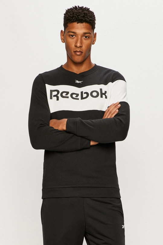 čierna Reebok - Mikina FU3116 Pánsky