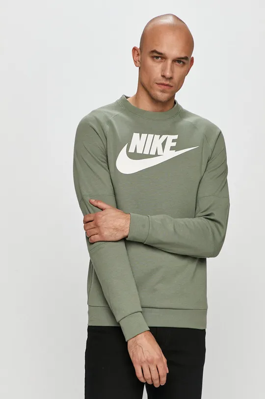 zelená Nike Sportswear - Mikina Pánsky