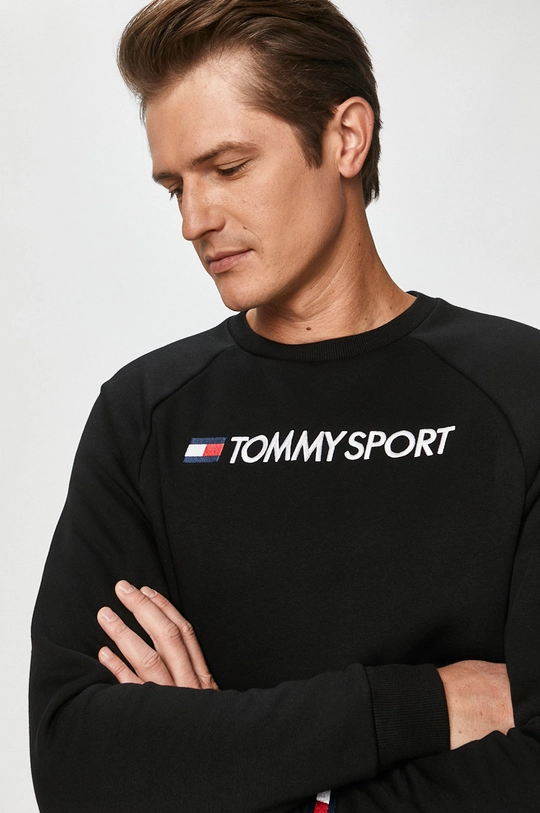 czarny Tommy Sport - Bluza