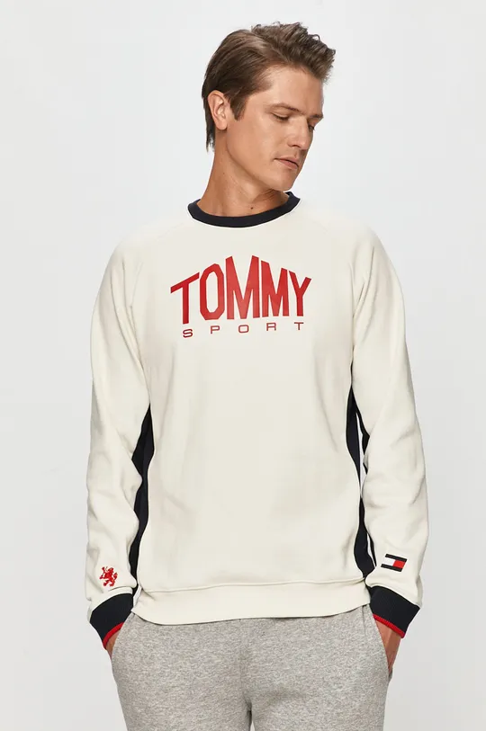 beżowy Tommy Sport - Bluza Męski