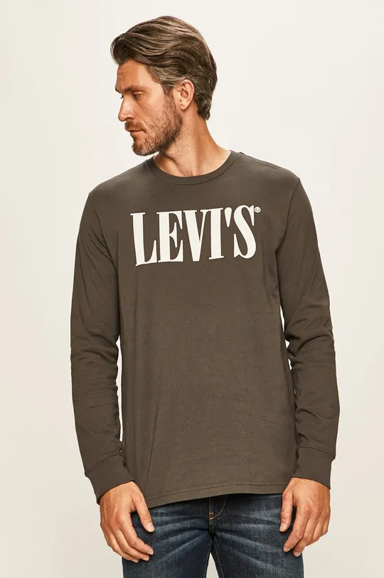 sivá Levi's - Tričko s dlhým rukávom Pánsky