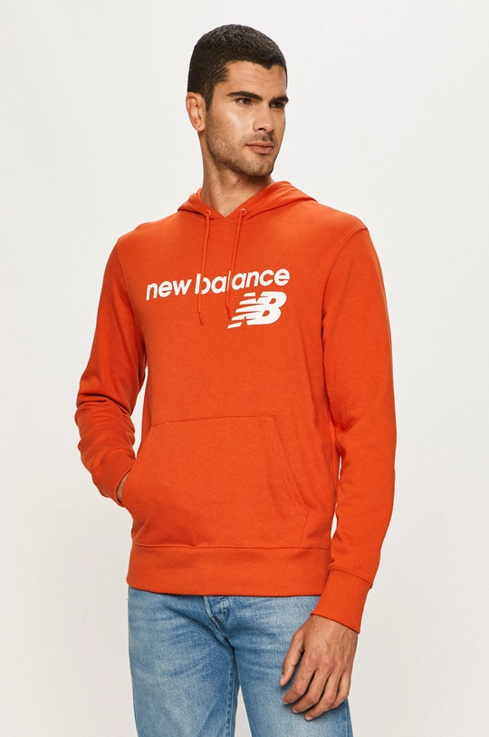 pomarańczowy New Balance - Bluza MT03901DBZ Męski