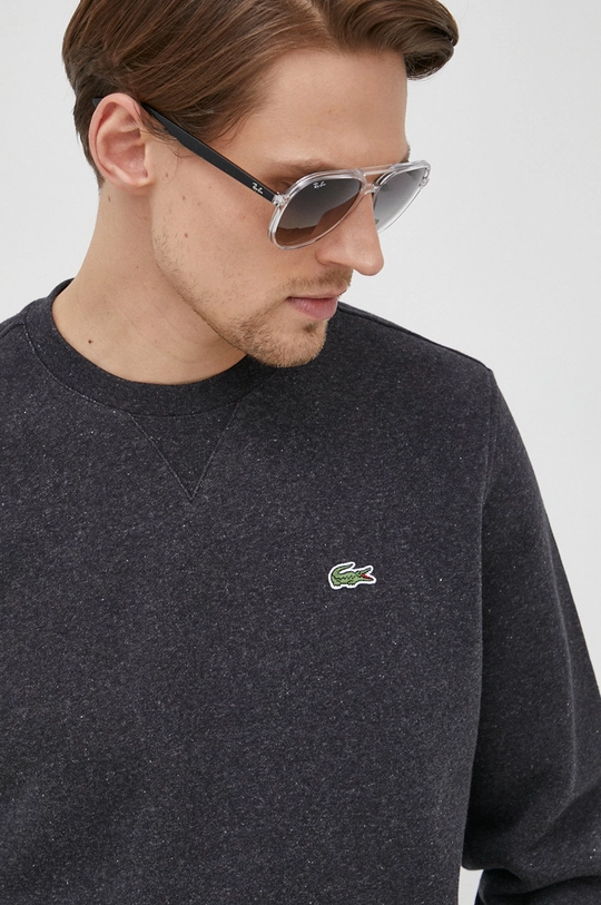 gray Lacoste sweatshirt