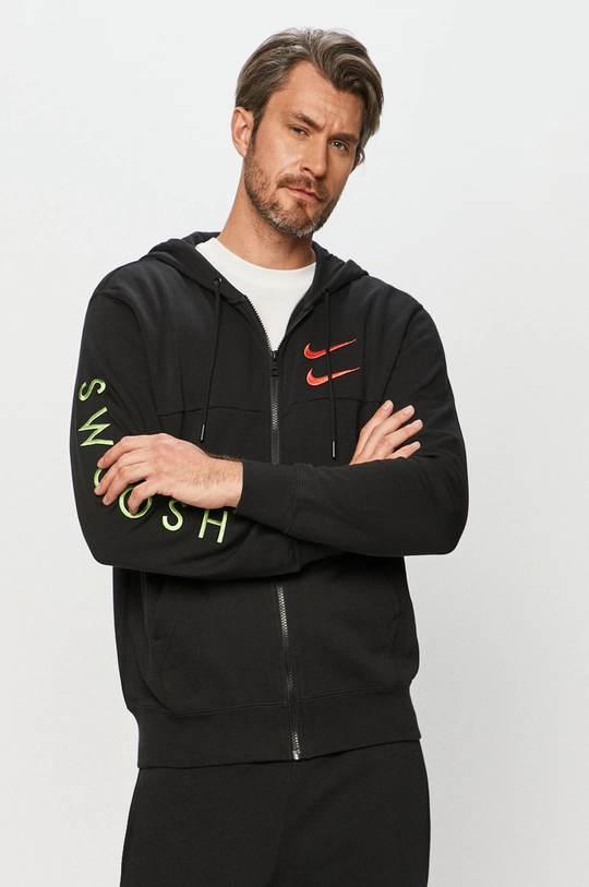 čierna Nike Sportswear - Mikina Pánsky