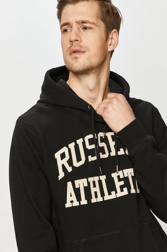 μαύρο Russell Athletic - Βαμβακερή μπλούζα