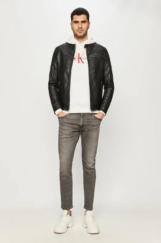 Calvin Klein Jeans - Bluza bawełniana J30J319227 biały