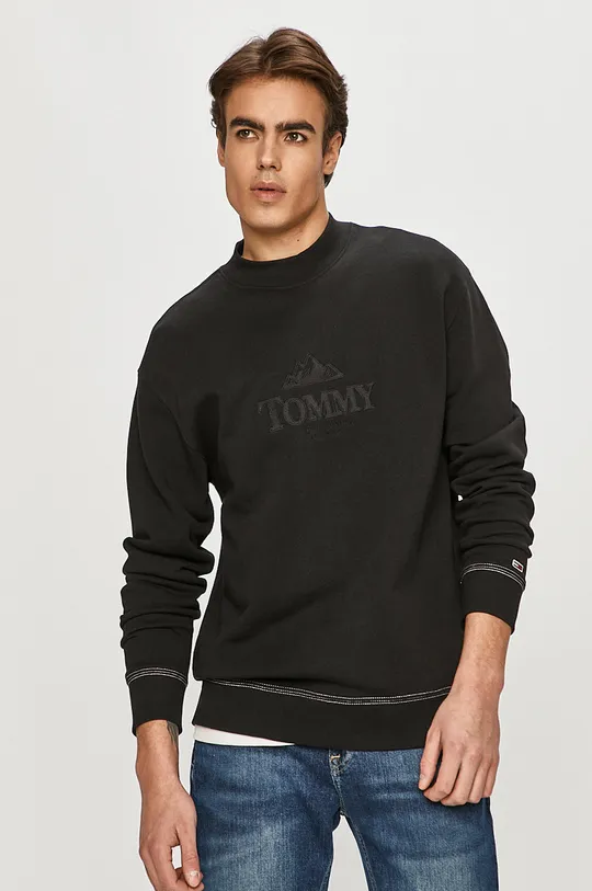 czarny Tommy Jeans - Bluza bawełniana DM0DM08722 Męski