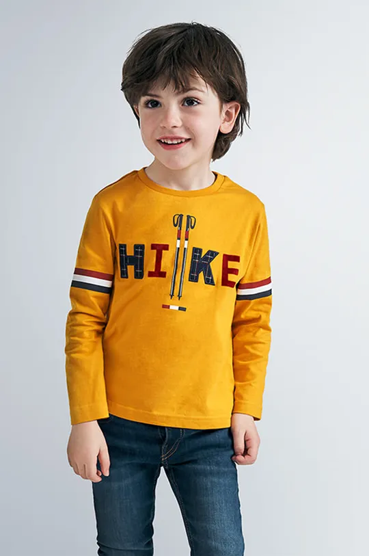 žltá Mayoral - Detské tričko s dlhým rukávom 92-134 cm Chlapčenský