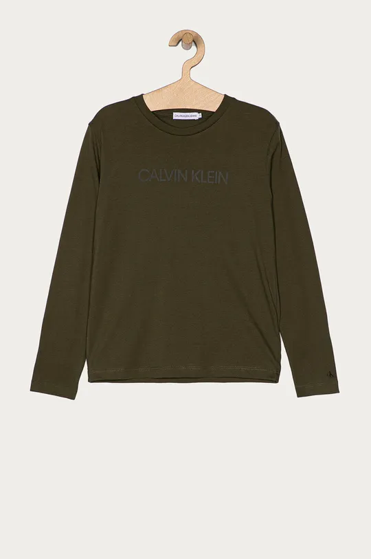 zelená Calvin Klein Jeans - Detské tričko s dlhým rukávom 128-176 cm Chlapčenský