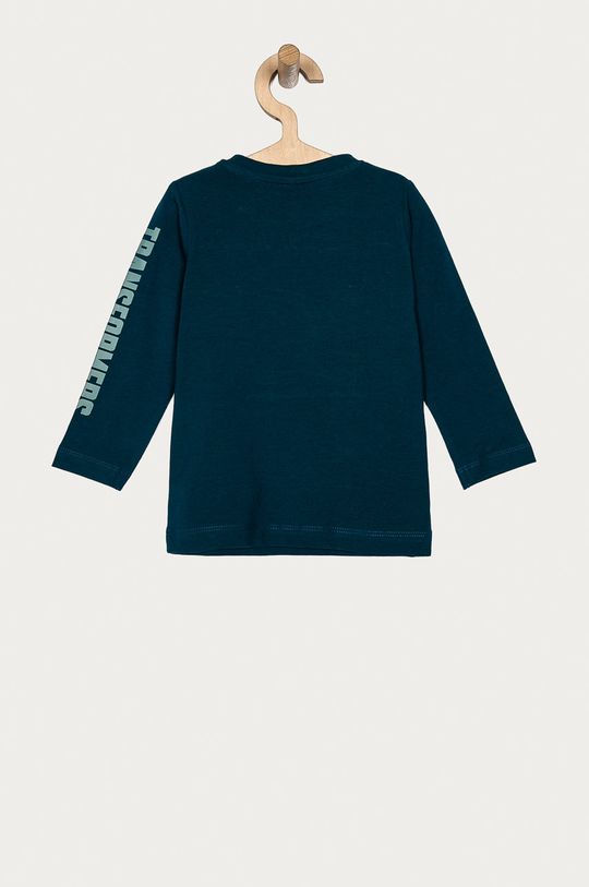 Name it - Detské tričko s dlhým rukávom 86-110 cm oceľová zelená