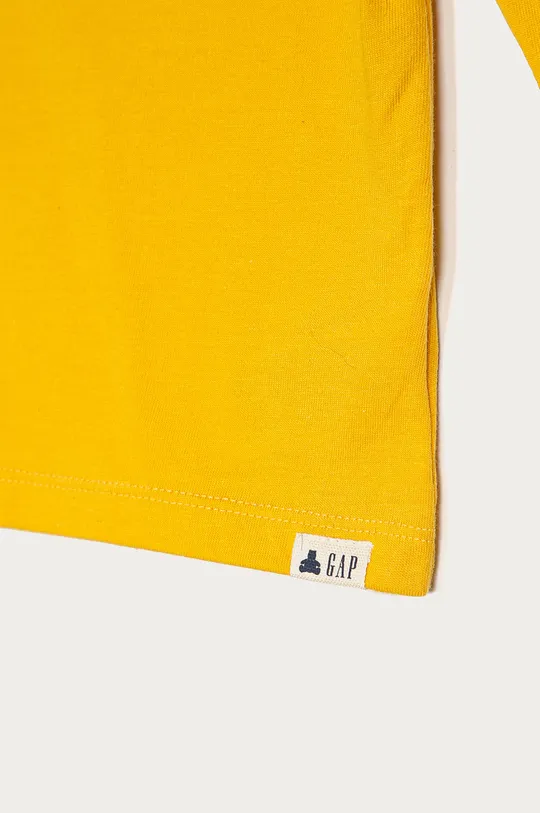 GAP - Detské tričko s dlhým rukávom 74-110 cm žltá
