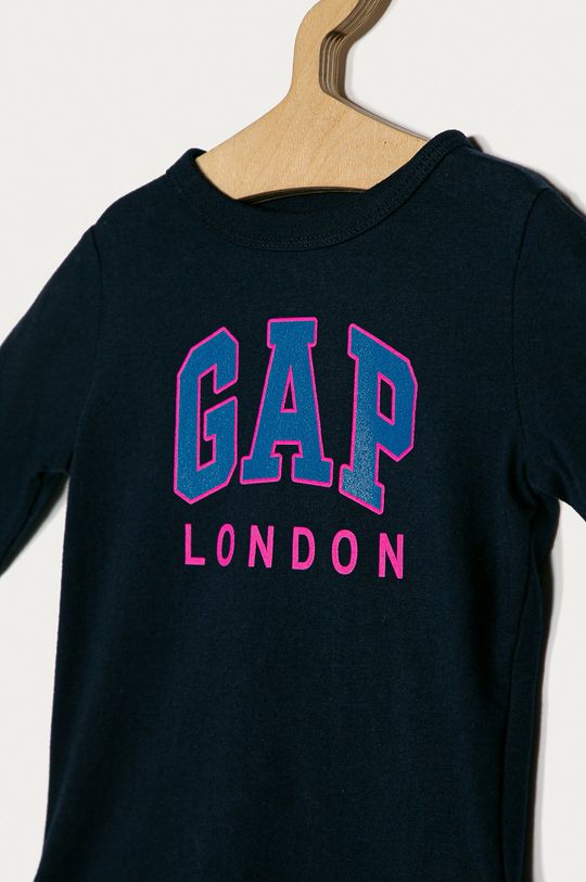 GAP - Detské tričko s dlhým rukávom 74-110 cm tmavomodrá
