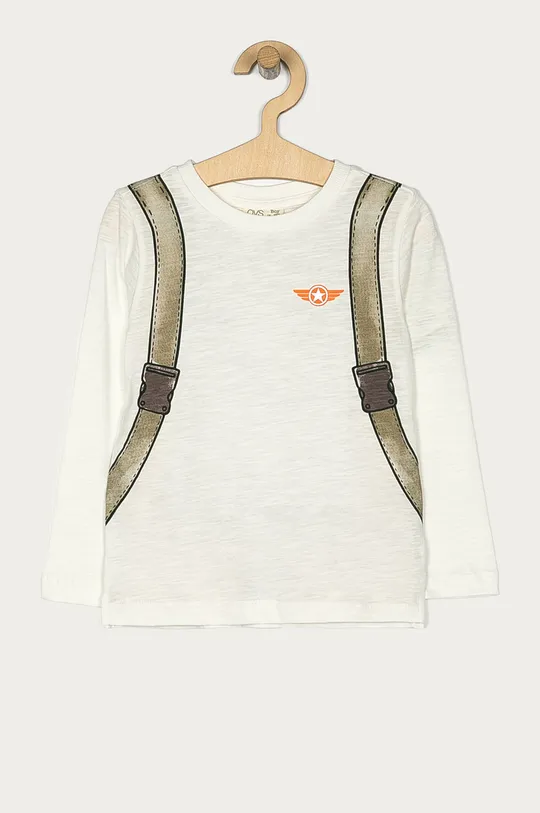 biela OVS - Detské tričko s dlhým rukávom 104-140 cm Chlapčenský
