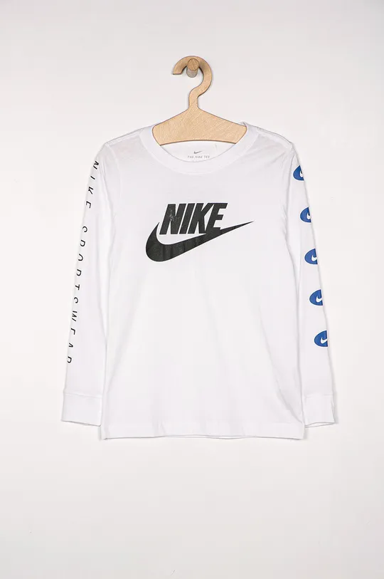 biela Nike Kids - Detské tričko s dlhým rukávom 122-170 cm Chlapčenský
