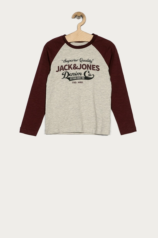 burgundské Jack & Jones - Detské tričko s dlhým rukávom 128-176 cm Chlapčenský