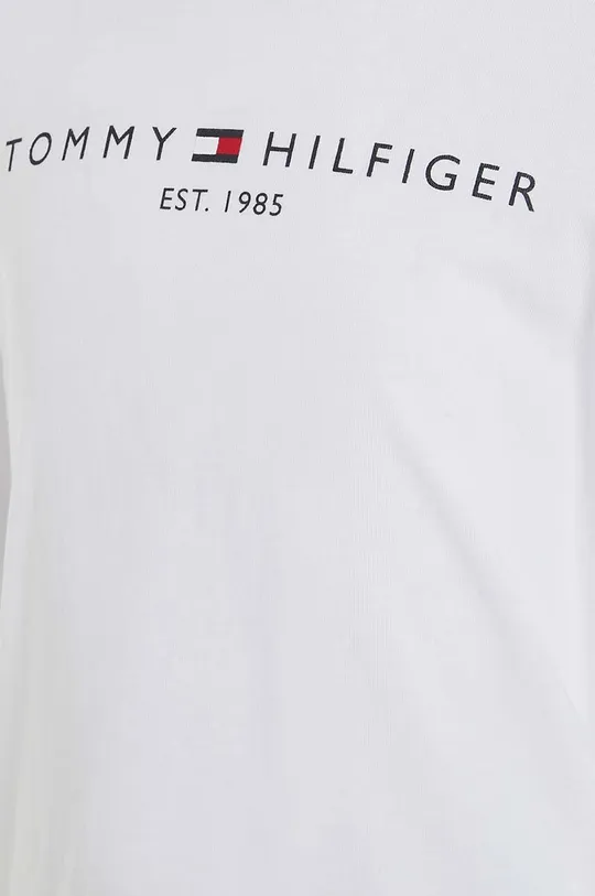 bela Tommy Hilfiger otroška majica z dolgimi rokavi 128-176 cm