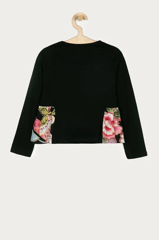 Desigual - Detské tričko s dlhým rukávom 104-164 cm čierna