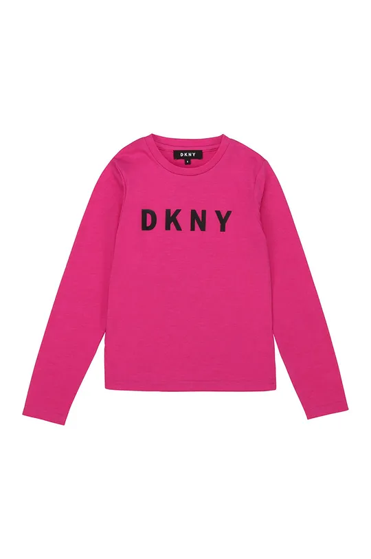 ružová Dkny - Detské tričko s dlhým rukávom Dievčenský