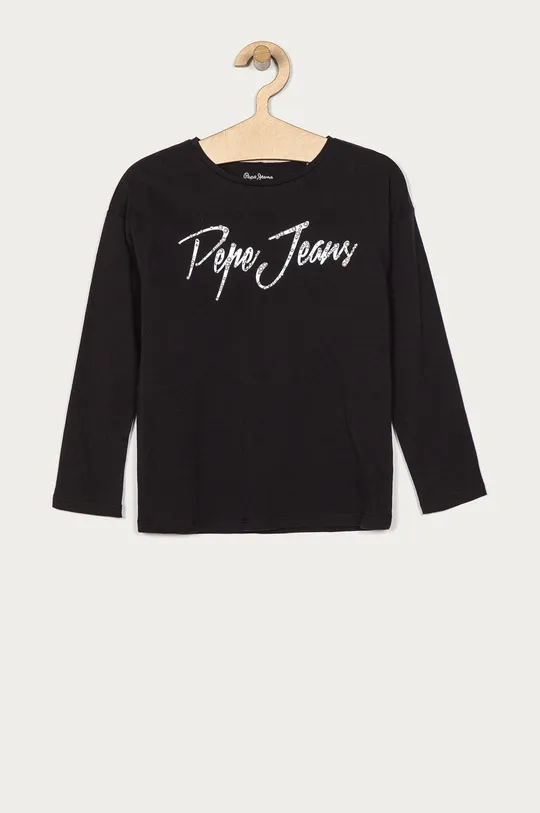 čierna Pepe Jeans - Detské tričko s dlhým rukávom 104-180 cm Dievčenský