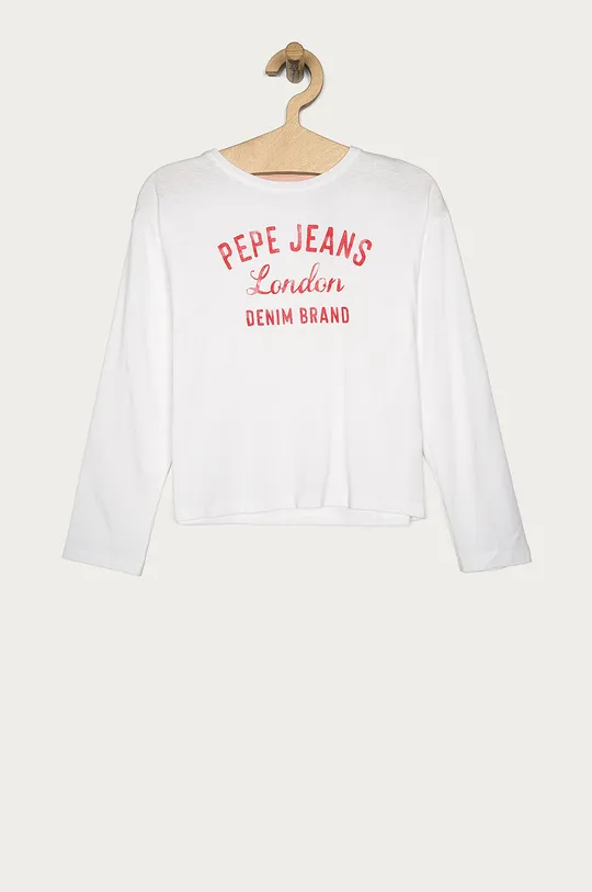 biela Pepe Jeans - Detské tričko s dlhým rukávom Ciara 128-176 cm Dievčenský