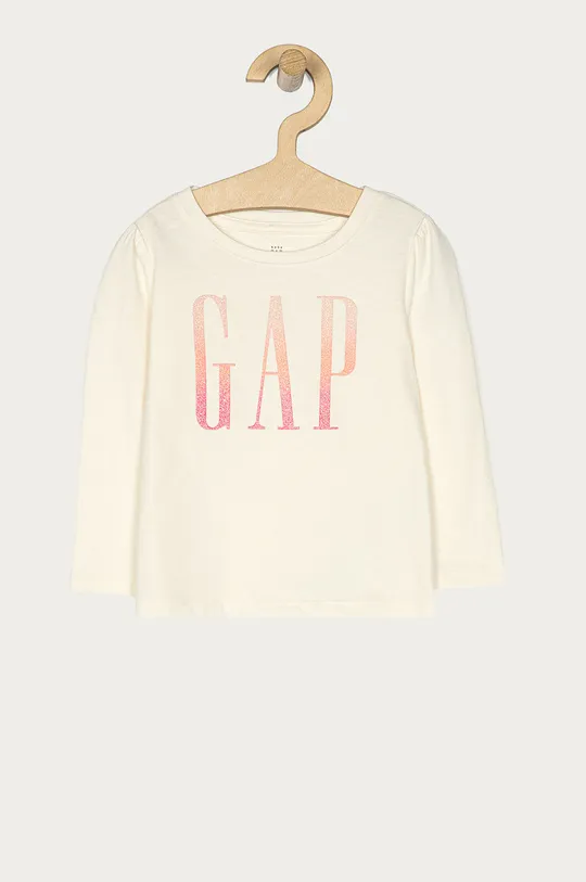 béžová GAP - Detské tričko s dlhým rukávom 74-110 cm Dievčenský