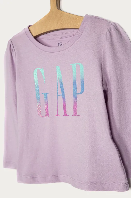 GAP - Detské tričko s dlhým rukávom 74-110 cm fialová