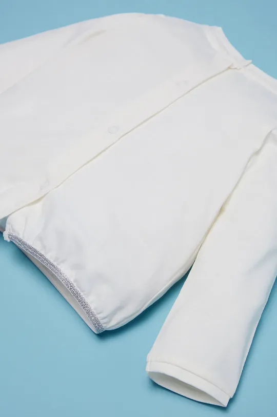 OVS - Tričko s dlhým rukávom pre bábätká 56-68 cm biela