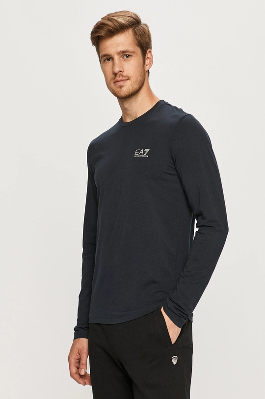 σκούρο μπλε Longsleeve EA7 Emporio Armani Ανδρικά