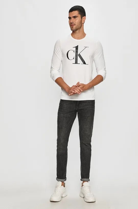 Calvin Klein Underwear - Tričko s dlhým rukávom biela