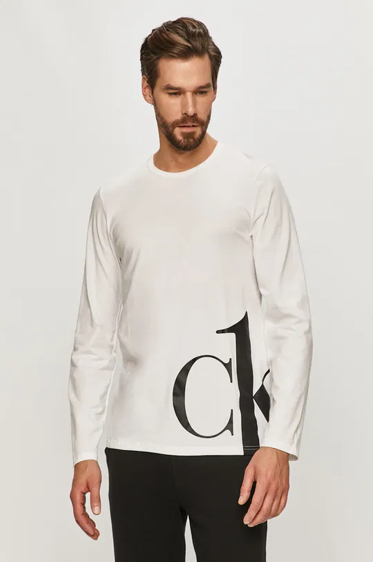 biela Calvin Klein Underwear - Tričko s dlhým rukávom Pánsky