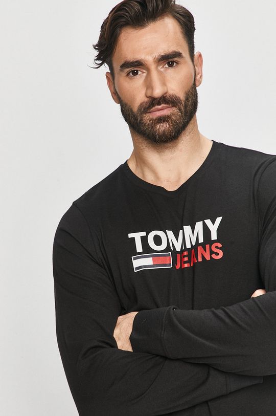 crna Tommy Jeans - Majica dugih rukava