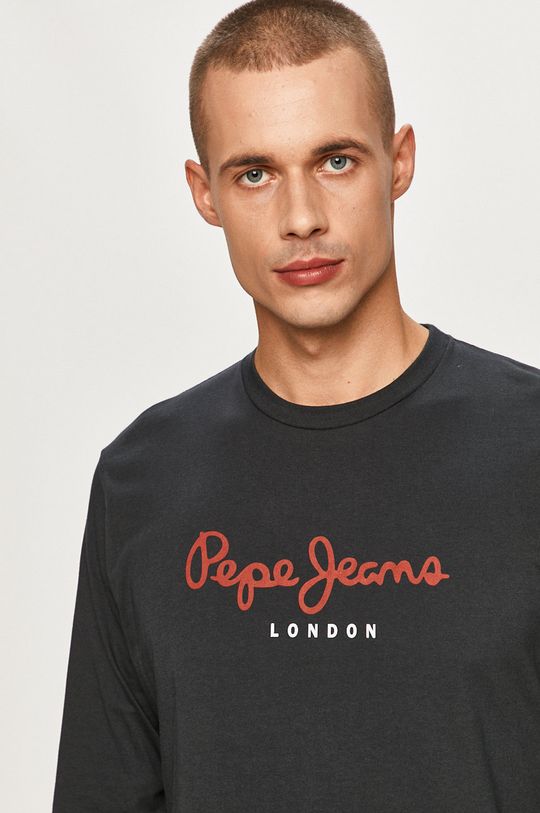 grafitová Pepe Jeans - Tričko s dlhým rukávom Eggo