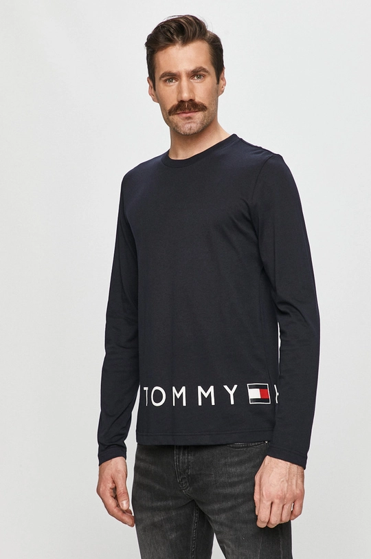 granatowy Tommy Hilfiger - Longsleeve Męski