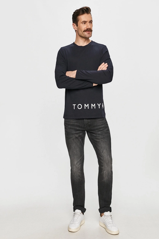 Tommy Hilfiger - Longsleeve granatowy