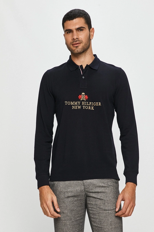 granatowy Tommy Hilfiger - Longsleeve Męski