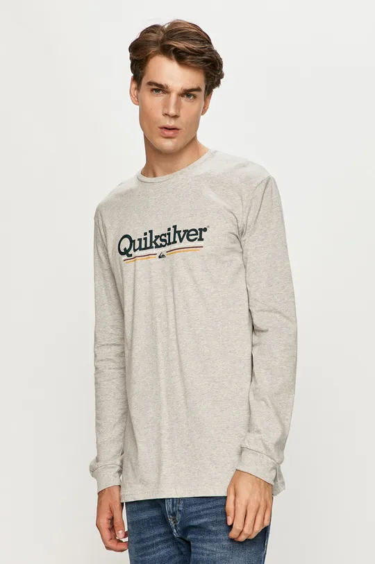 sivá Quiksilver - Tričko s dlhým rukávom Pánsky