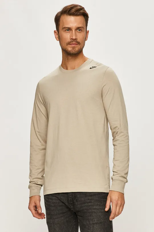 sivá Nike Sportswear - Tričko s dlhým rukávom Pánsky