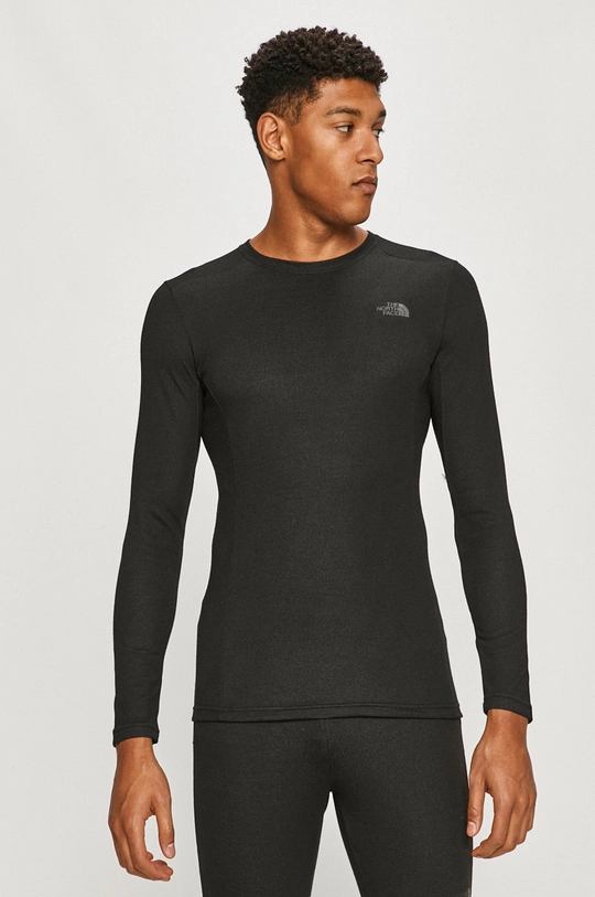 czarny The North Face - Longsleeve Męski