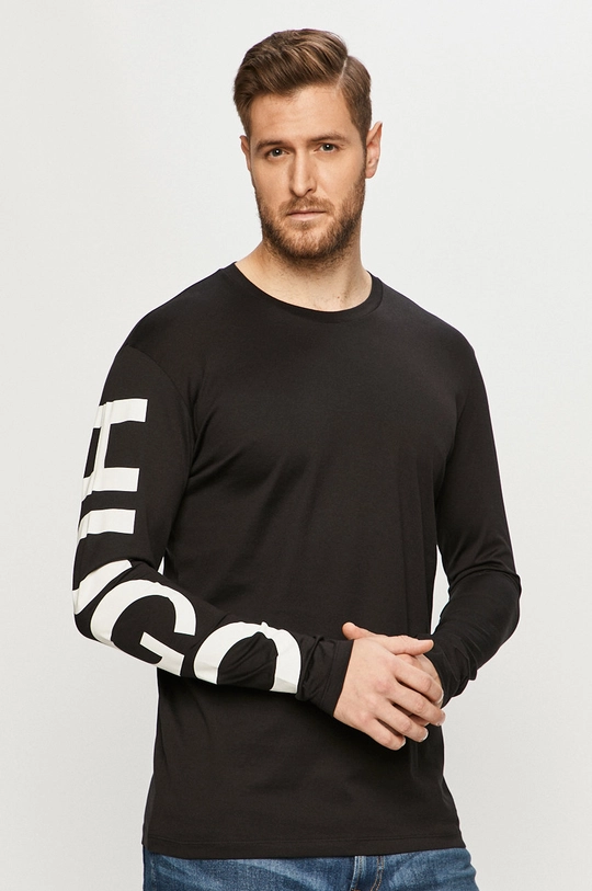 czarny Hugo - Longsleeve 50458238 Męski