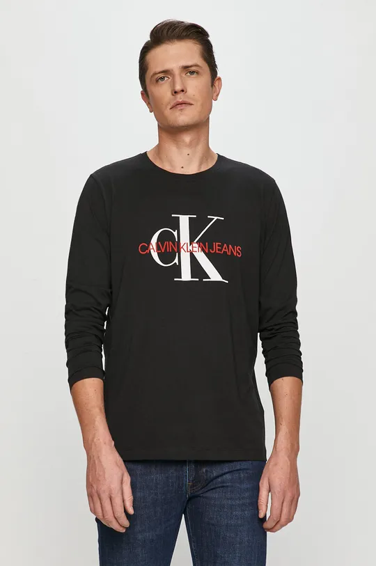 czarny Calvin Klein Jeans - Longsleeve J30J319224 Męski